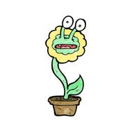 cartoon flower monster N2
