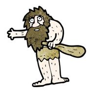 cartoon cave man N7