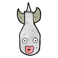 cartoon bomb with face N12