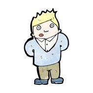 cartoon shy man N8