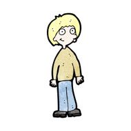 cartoon blond boy N10