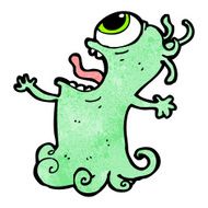 cartoon crazy monster N37