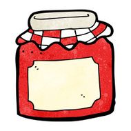Cartoon Jam Jar N18
