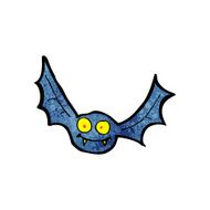 cartoon halloween bat N15