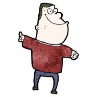 cartoon happy man N527