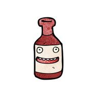 Wine Bottle Cartoon N9