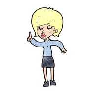 cartoon woman with idea N289