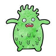cartoon funny slime monster N22