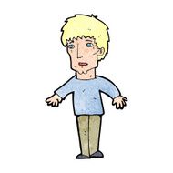 cartoon surprised man N164