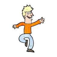 cartoon happy man N529