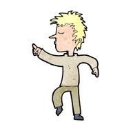 Cartoon Man Pointing N234
