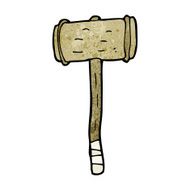 Cartoon Wooden Hammer N18