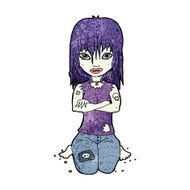 Cartoon Vampire Girl N263