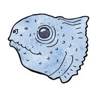cartoon fish head N15