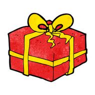 cartoon christmas present N59