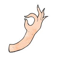 cartoon hand symbol N47