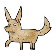 cartoon wild dog N13