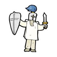 cartoon medieval knight N9