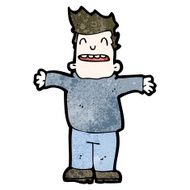 cartoon man with open arms N8