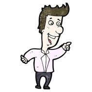 Cartoon Man Pointing N235