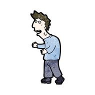 cartoon stressed man N81