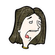 shocked woman cartoon N2