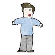 cartoon happy man N534