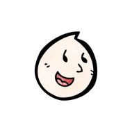 cartoon happy face symbol N6