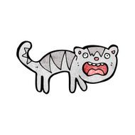 funny cartoon cat N137