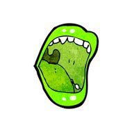 shouting mouth cartoon N4