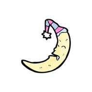 Cartoon Sleeping Moon N9