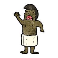 cartoon man dressed in towel N6