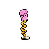 cartoon joke boxing glove N6
