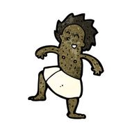 cartoon man dressed in towel N8