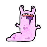 cartoon alien slug monster N8