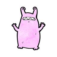 cartoon alien slug monster N9