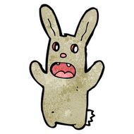 spooky zombie bunny cartoon N6