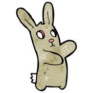 spooky zombie bunny cartoon N7