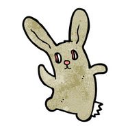spooky zombie bunny cartoon N8