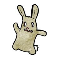 spooky zombie bunny cartoon N9