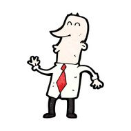 cartoon dancing office man N5