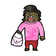 cartoon person with bag N2