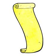 decorative scroll banner cartoon N7