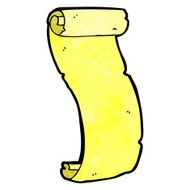 decorative scroll banner cartoon N10