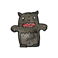 cartoon black cat N61