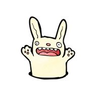 Funny cartoon rabbit N37
