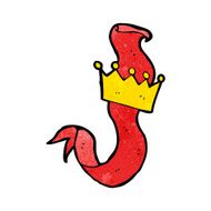 cartoon crown and scroll N6