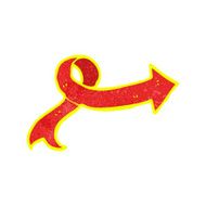 cartoon glowing arrow N12