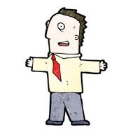 cartoon enthusiastic businessman N2