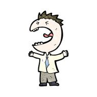 cartoon shouting man N33